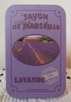 Savonnerie BleuJaune: Set Seife & Seifendose 'Lavande'