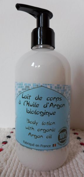 Savonnerie BleuJaune: Lait pour le Corps (Bodylotion) 'Argan bio'