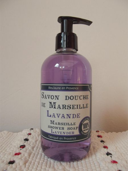 Savonnerie BleuJaune: Savon Douche de Marseille 'Lavande'